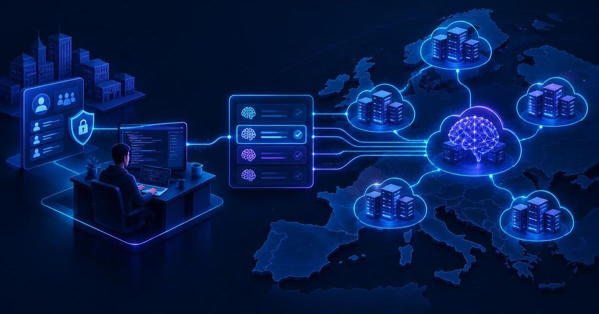 Enterprise coding workspace connected to approved European Claude regions